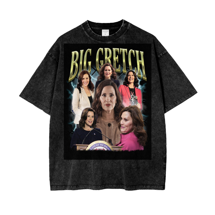 Big Gretch Acid Wash Oversize T-Shirt