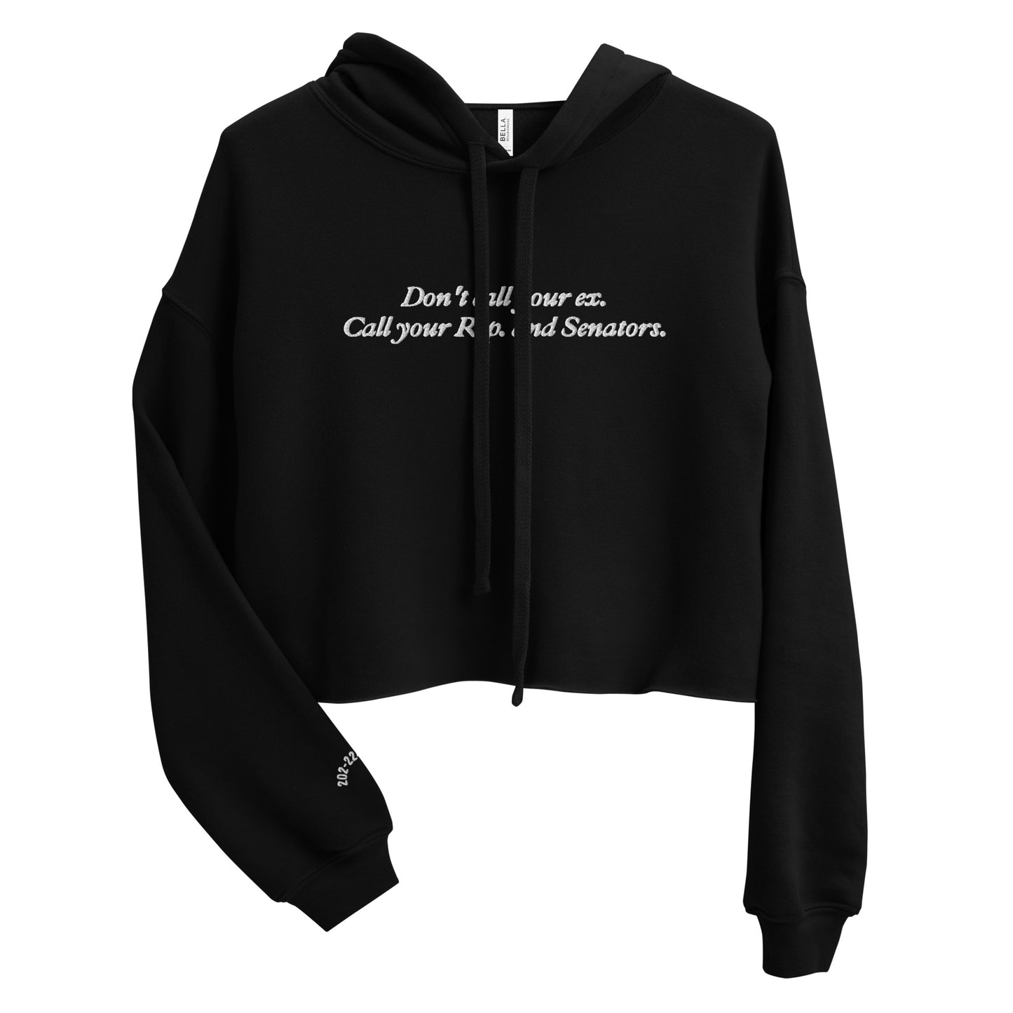 Don't Call Your Ex Crop Hoodie